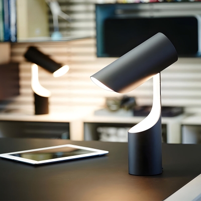 Zylinder Metall kreative US-Stecker schwarz postmoderne Tischlampe Nachtlichter