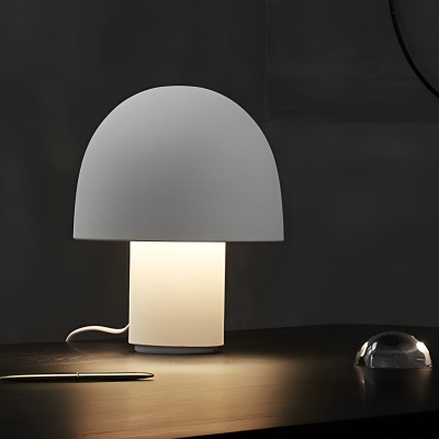 Lampe de Table nordique ronde en métal, décoration d'ambiance en forme de champignon, avec prise américaine
