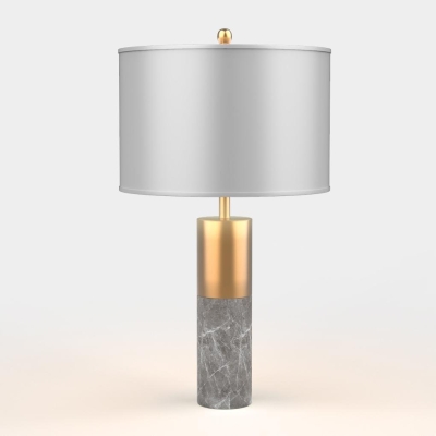 Rustic Marble Gold Brass Bedside Table Lamp