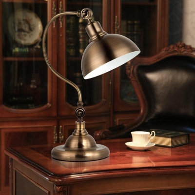 Mid-Century Modern Dome Sliver Table Lamp Desk Lamp