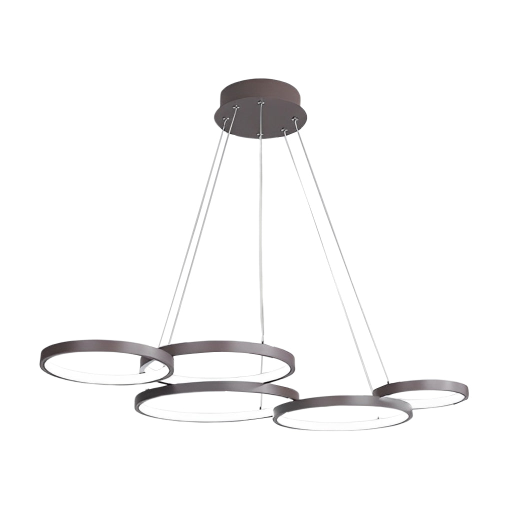3-Ring-Kronleuchter, dimmbar, für Küche, Esszimmer, Beleuchtung, Deckenleuchten mit Fernbedienung