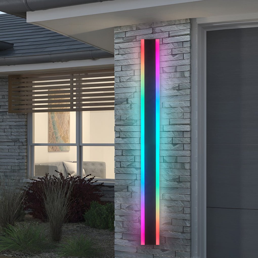 Appliques extérieures modernes multi de couleur imperméable de LED RVB de longue bande