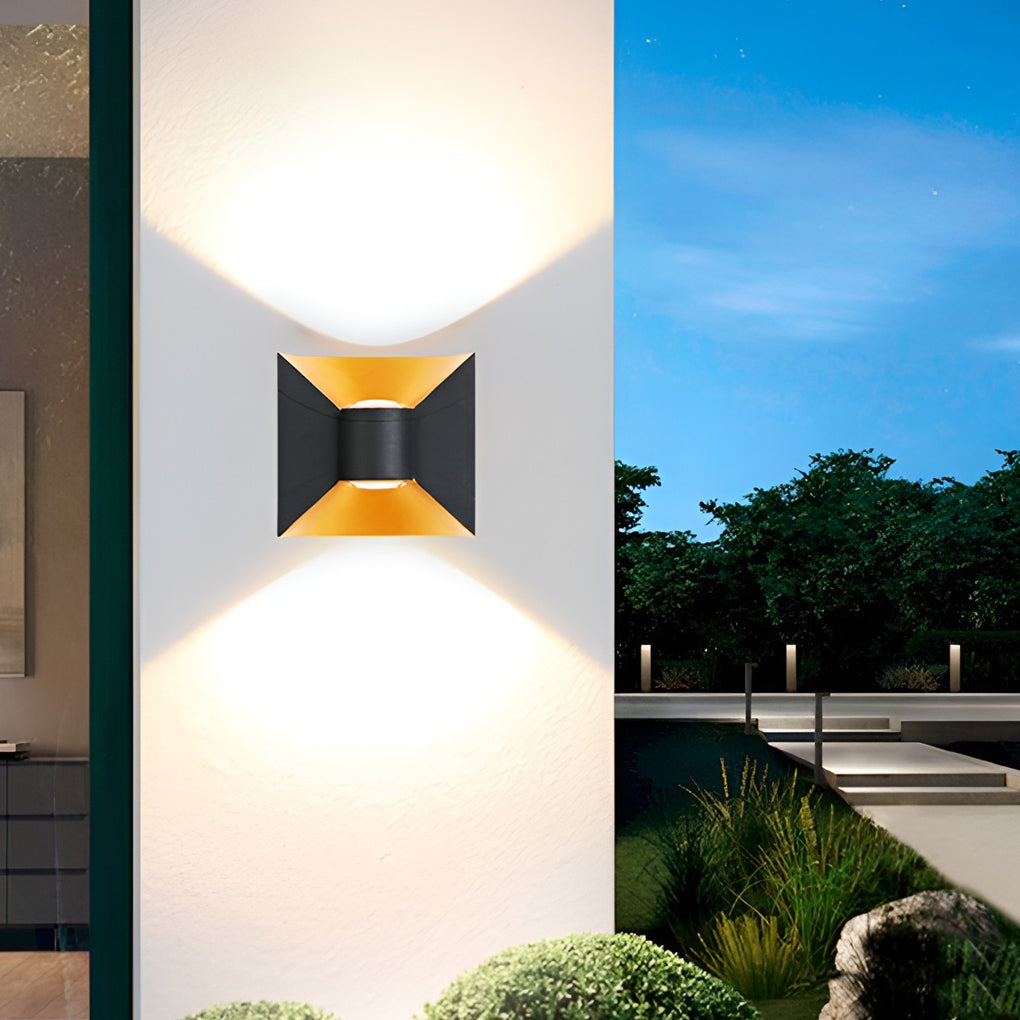 Quadratische Auf- und Ab-Leuchten, 6 W, LED, wasserdicht, moderne Außenleuchten
