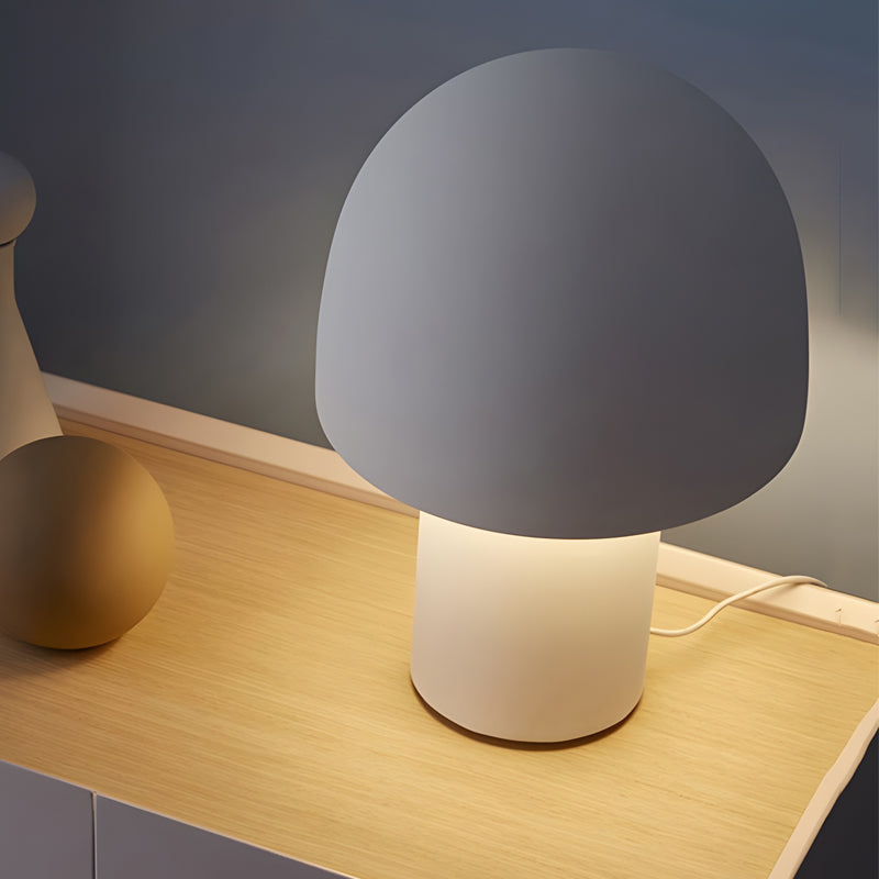 Lampe de Table nordique ronde en métal, décoration d'ambiance en forme de champignon, avec prise américaine