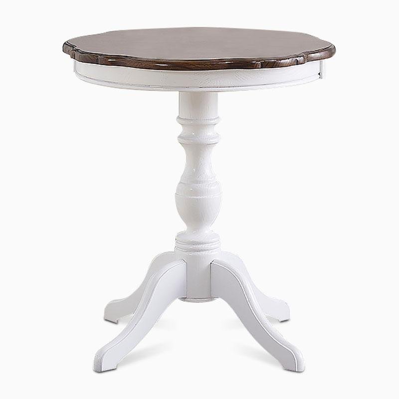 Tables basses rondes en bois de chêne de style rétro