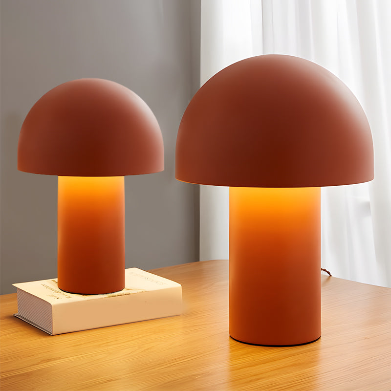 Lampe de Table nordique ronde en métal, décoration d'ambiance en forme de champignon, avec prise américaine