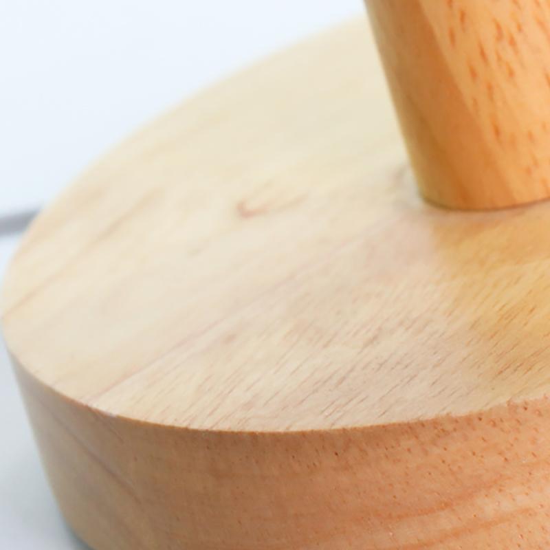 LED Zylinder Holz Nachtlicht Nachttischlampen Tischlampen mit Touch-Schalter