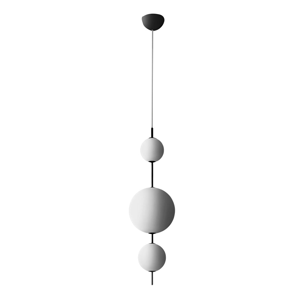 Kürbis-weiße Glasblasen-LED-Eisen-Nordic-Kronleuchter-Pendelleuchte