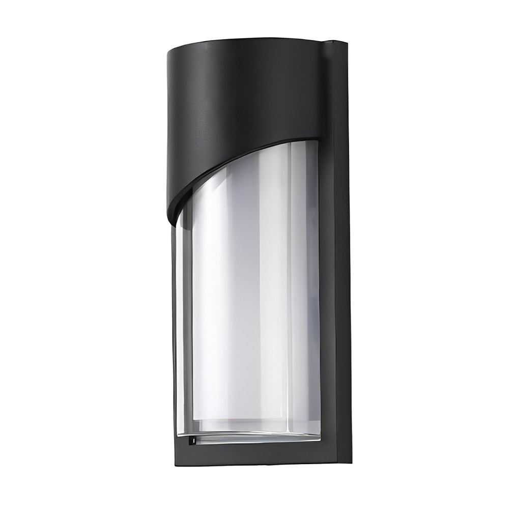 Lampe murale d'extérieur moderne et créative, LED étanche, noire, lumières extérieures