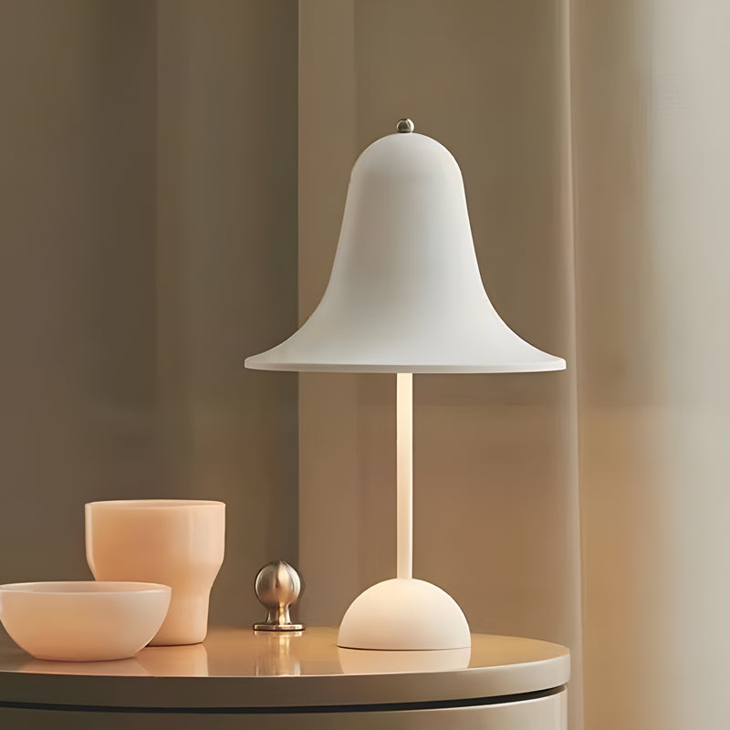 Creative Decor Hat Bell Three Step Dimming Nordic Table Lamp with US Plug
