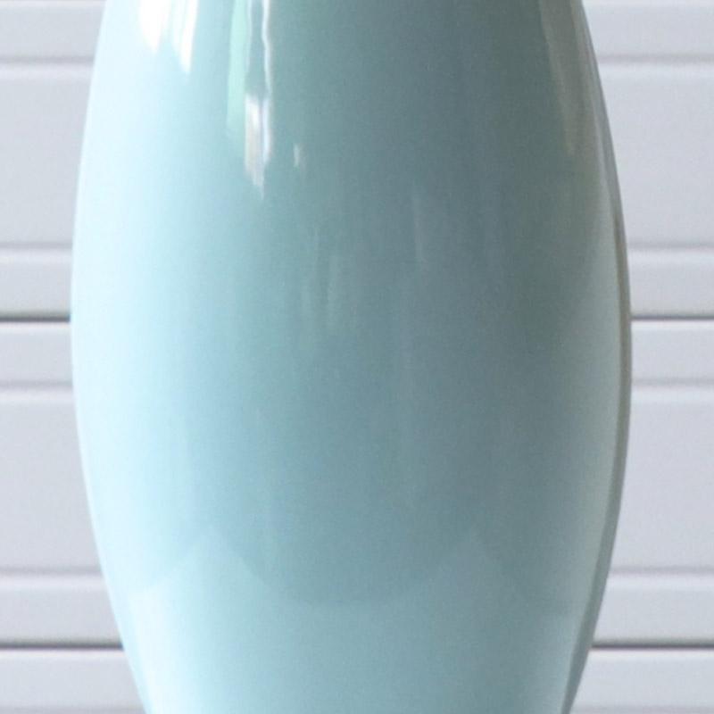 24'' Farmhouse Blue Ceramic Table Lamp