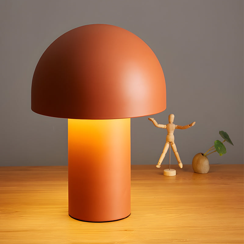 Lampe de Table nordique ronde en métal, décoration d'ambiance en forme de champignon, avec prise américaine