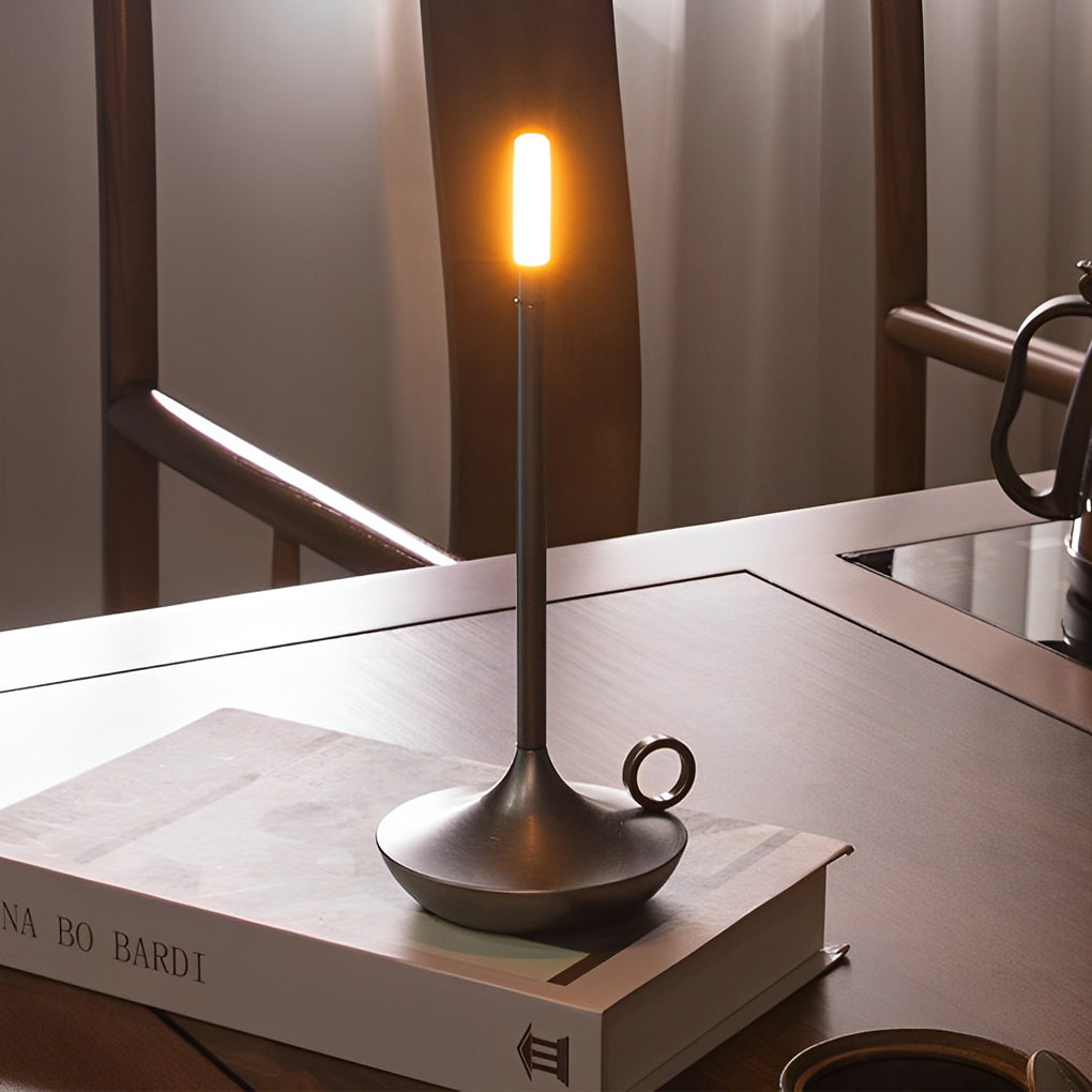 Lampes de table portatives rechargeables par USB à variateur LED de style européen