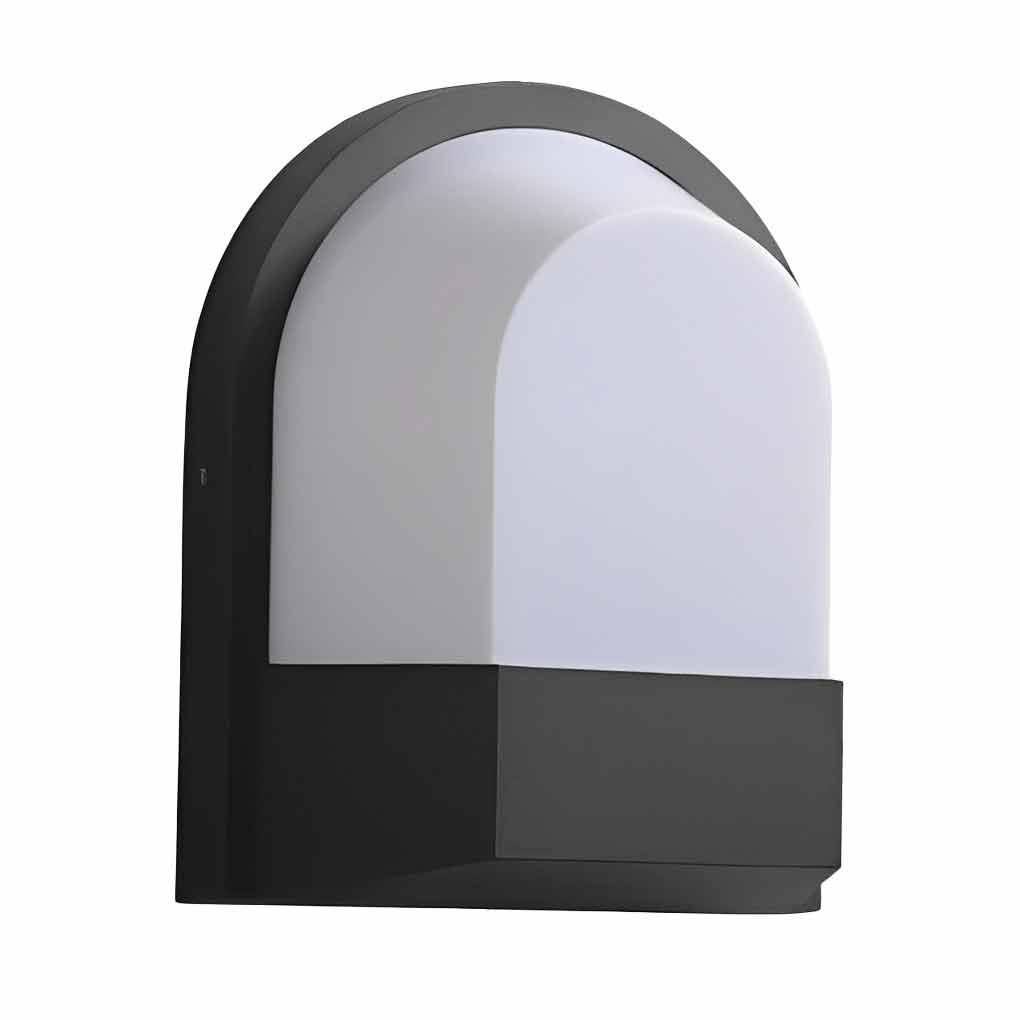 Applique murale d'extérieur moderne et étanche, minimaliste, LED, gris foncé, lumières extérieures