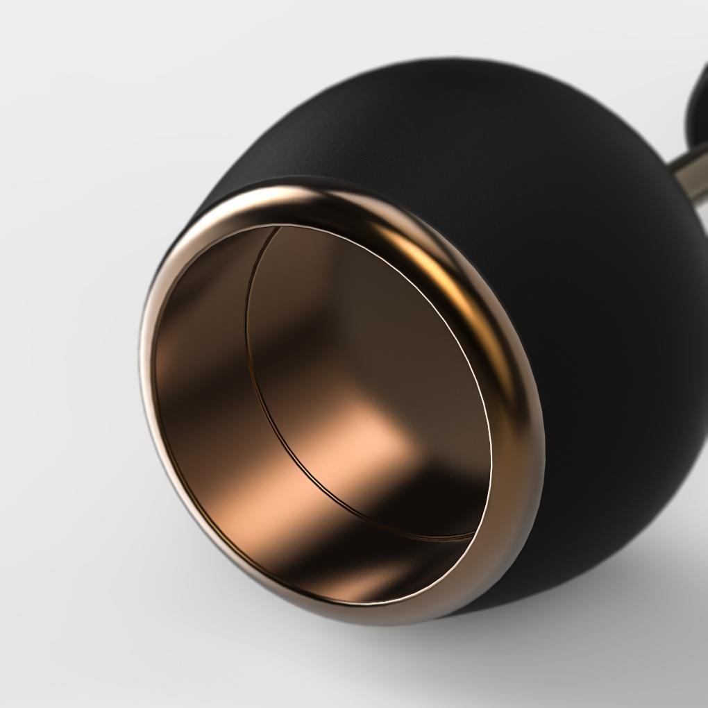Kerzenhalter mit schwarzem Finish