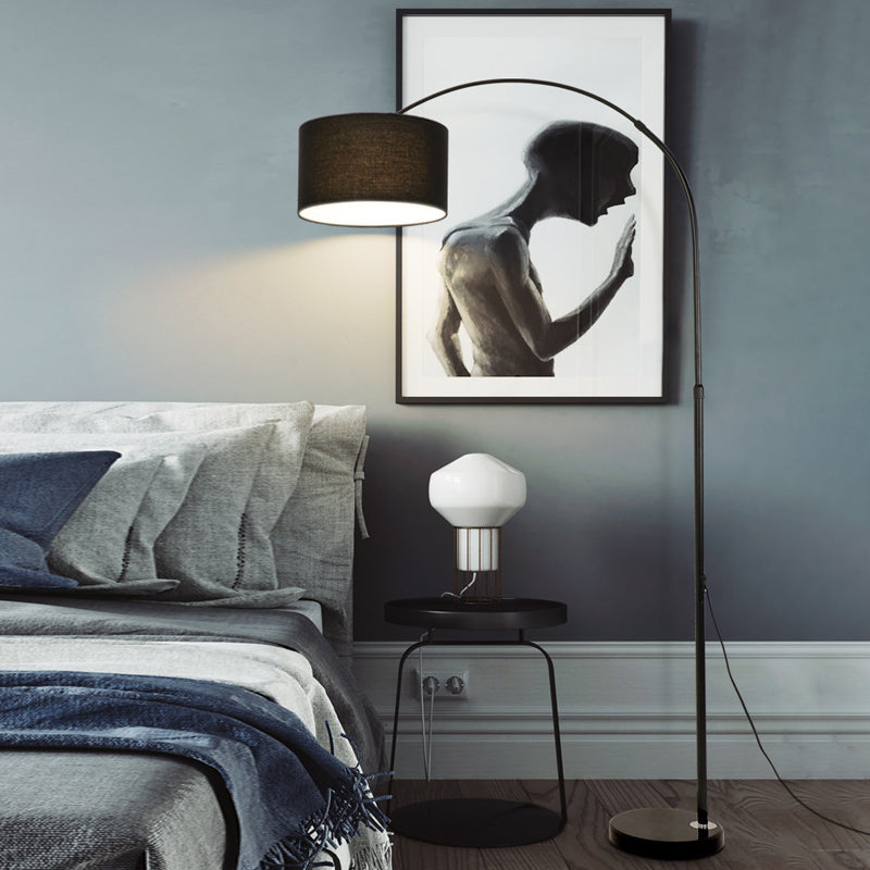 Lampadaire Arc moderne avec interrupteur à bouton-poussoir créatif et réglable Simple