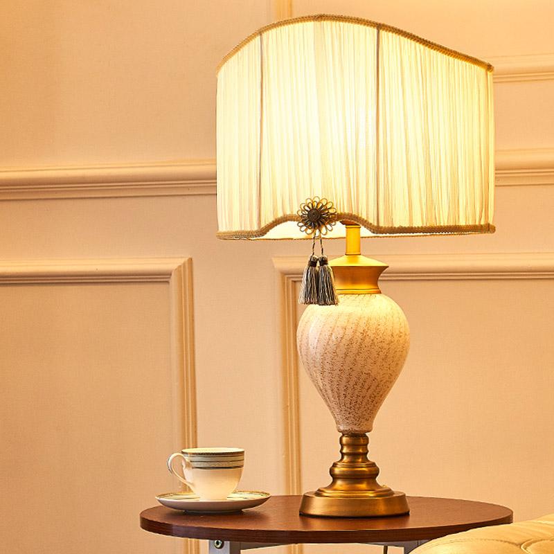 White Farmhouse Conch Shell Shaped Glass Bedside Table Lamps