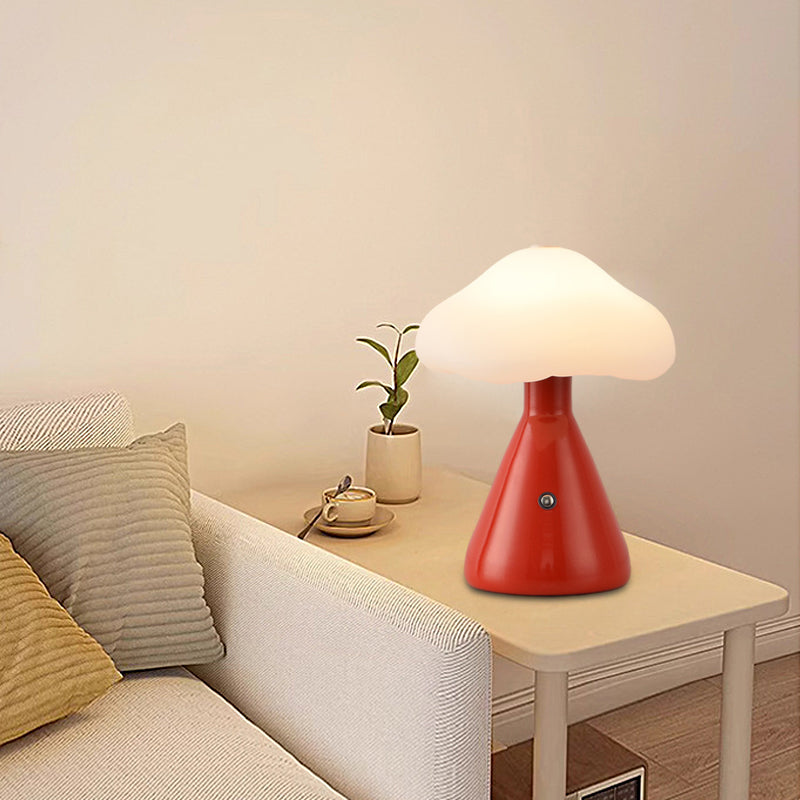 Niedliche Pilz-Touch-Control-dimmbare LED-USB-moderne Nachttischlampen