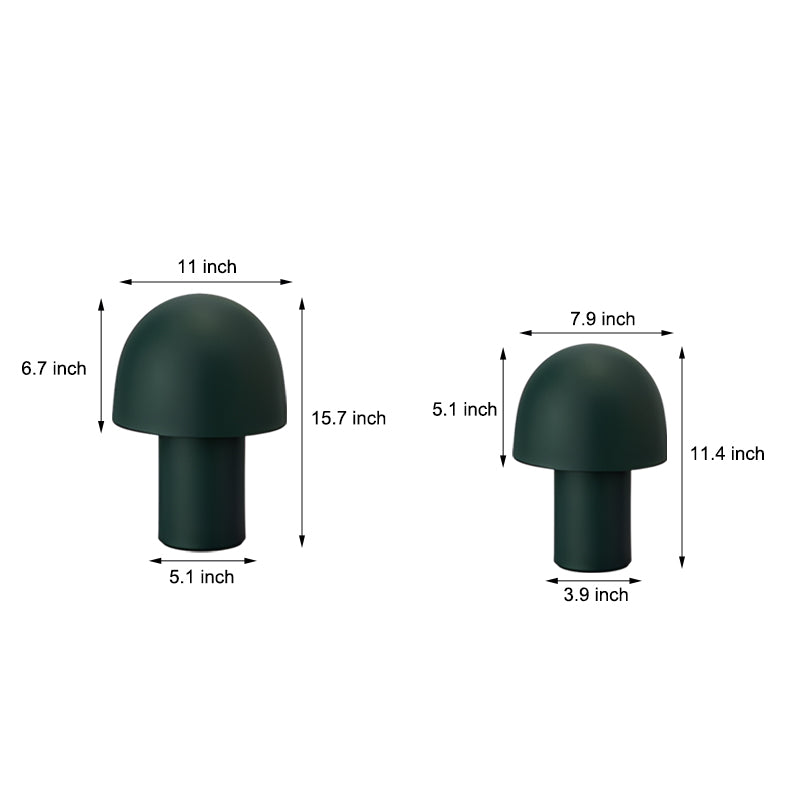 Lampe de Table nordique ronde en métal, décoration d'ambiance en forme de champignon, avec prise américaine