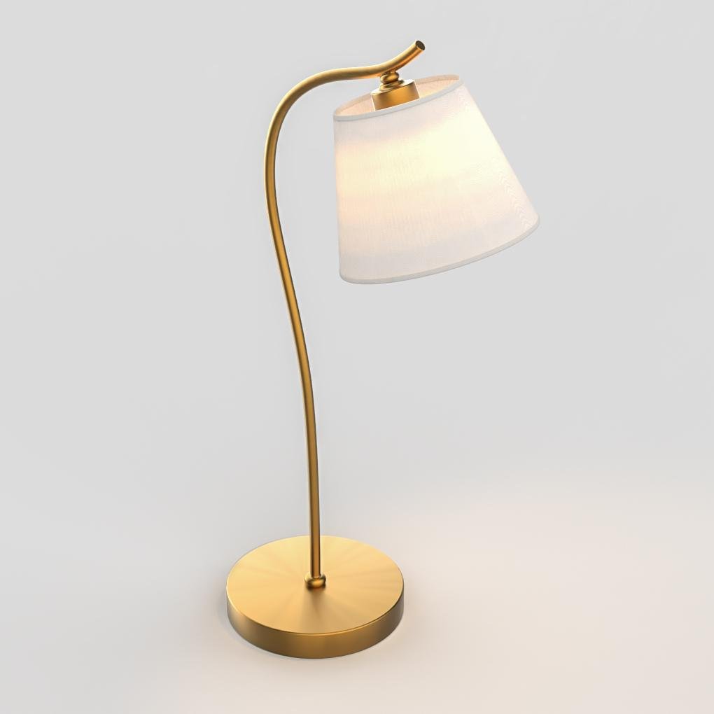 Mid-Century Modern Vintage Tischlampe aus Messing