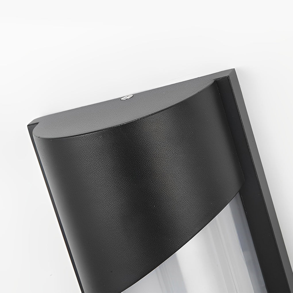 Lampe murale d'extérieur moderne et créative, LED étanche, noire, lumières extérieures