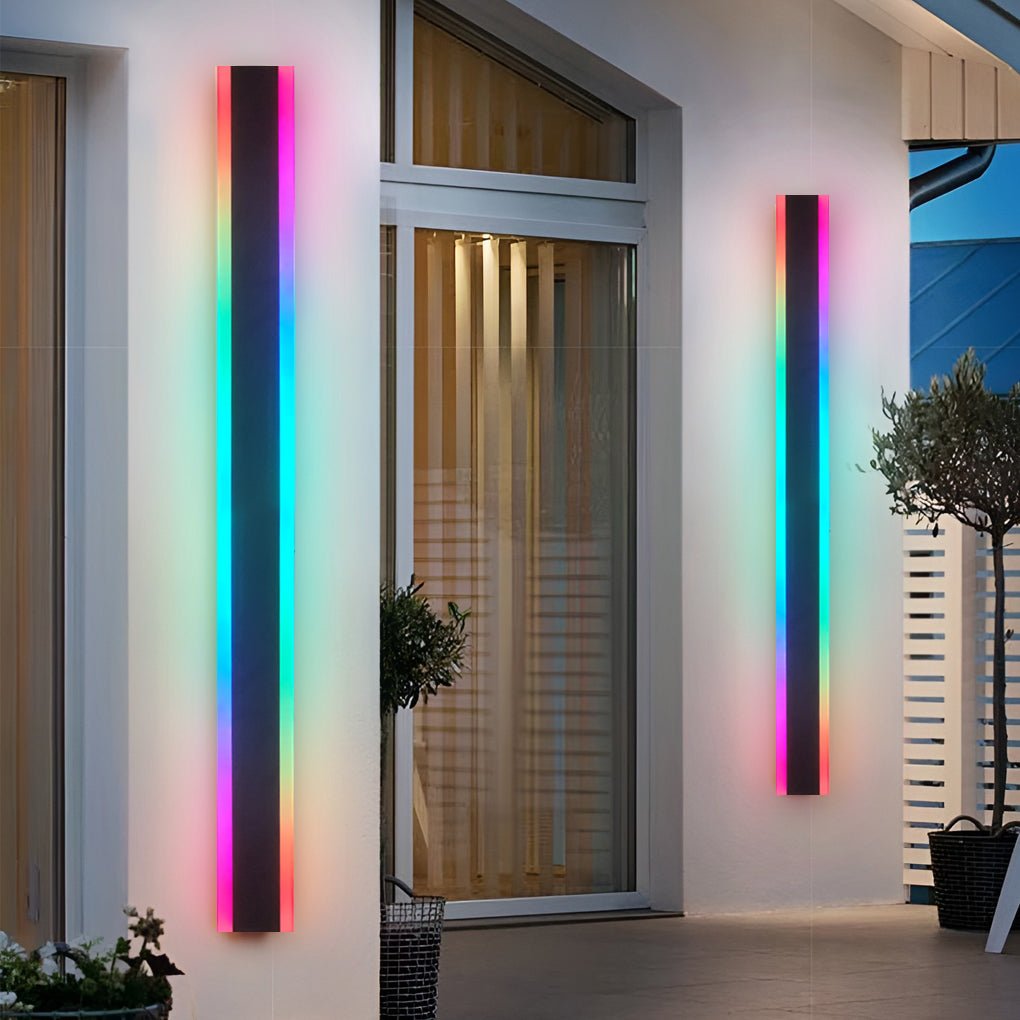 Appliques extérieures modernes multi de couleur imperméable de LED RVB de longue bande