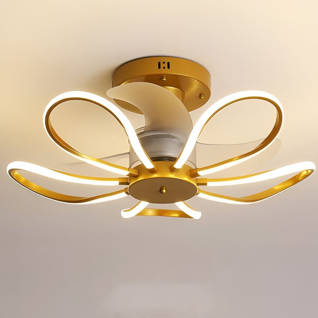 Flower Silent Forward and Reverse Nordic Inverter Ceiling Fans with Lights
