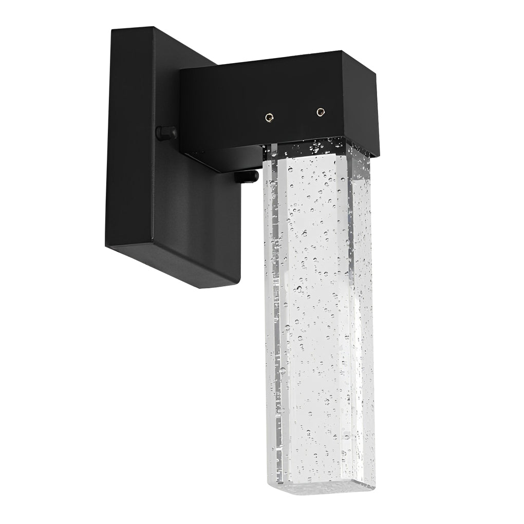 LED étanche 10W cristal noir moderne applique extérieure lumières extérieures