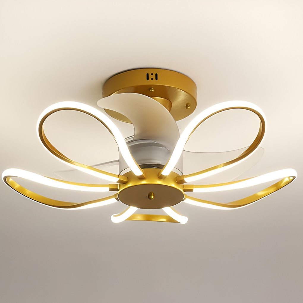 Flower Silent Forward and Reverse Nordic Inverter Ceiling Fans with Lights