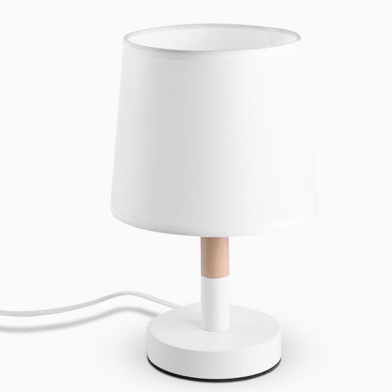 LED Zylinder Holz Nachtlicht Nachttischlampen Tischlampen mit Touch-Schalter
