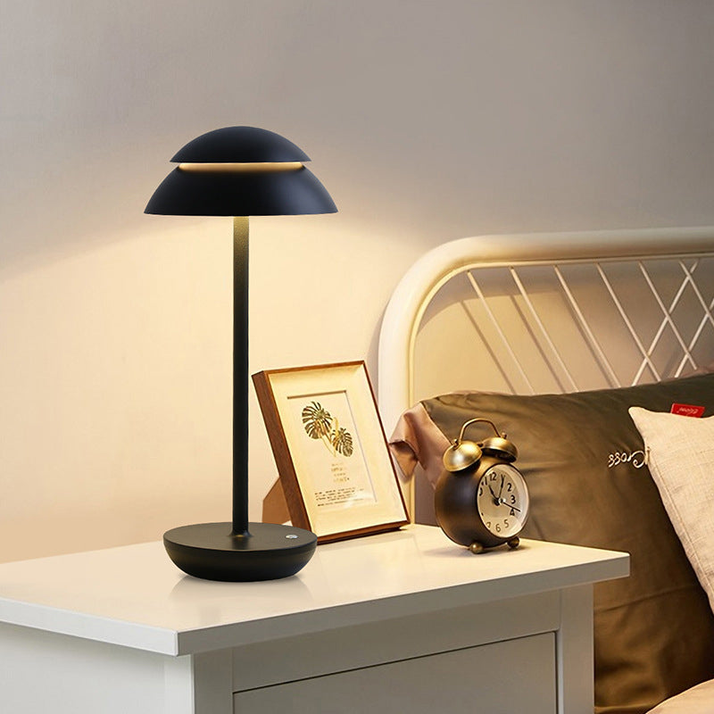 Lampes de table modernes à gradation continue USB, contrôle tactile champignon créatif