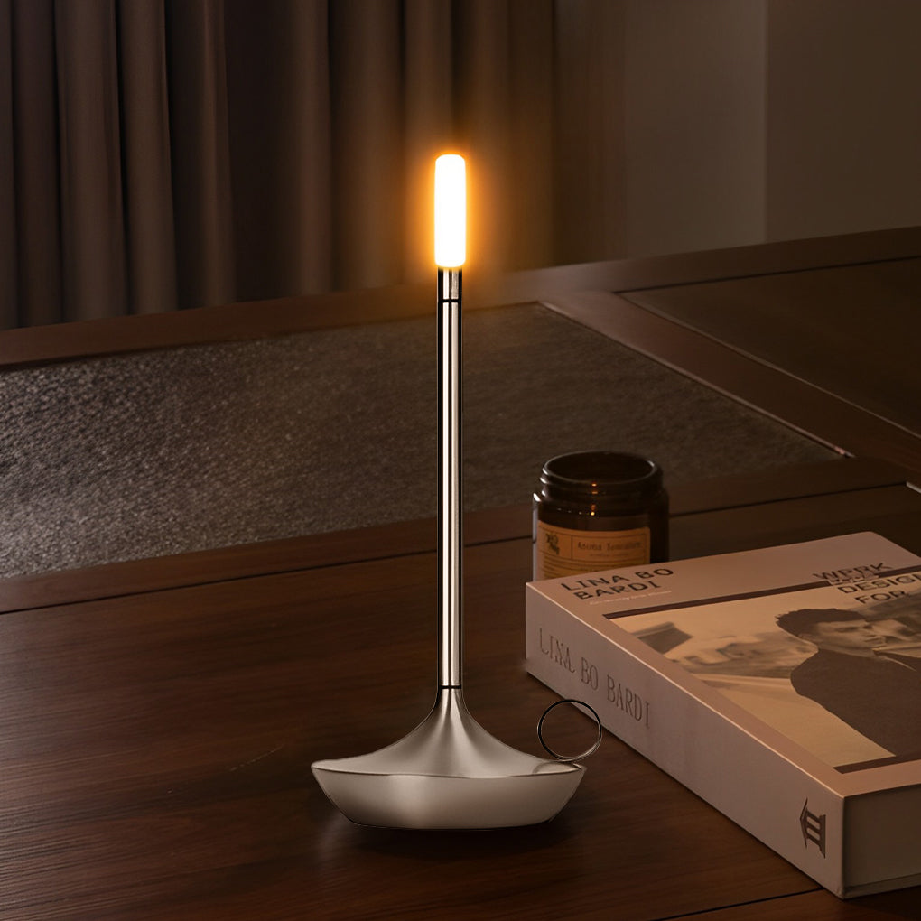 Lampes de table portatives rechargeables par USB à variateur LED de style européen