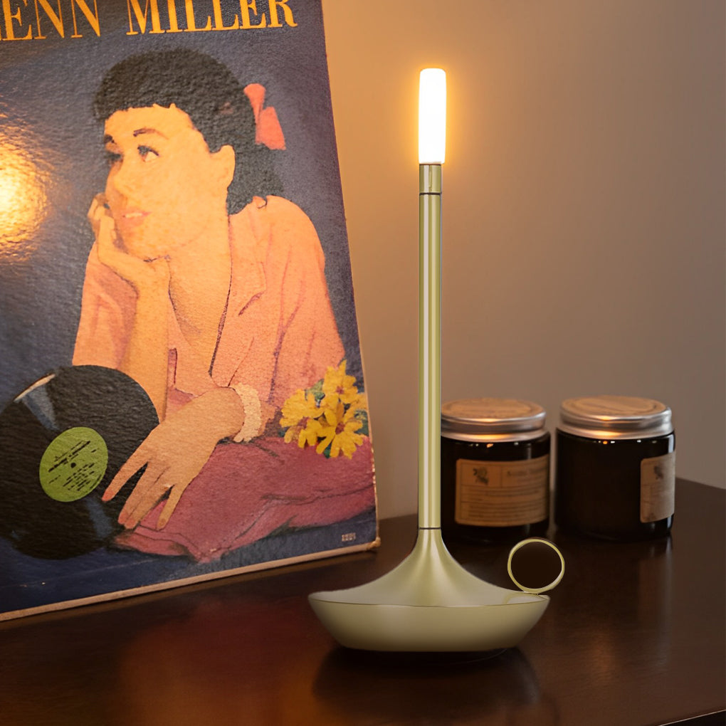 Lampes de table portatives rechargeables par USB à variateur LED de style européen