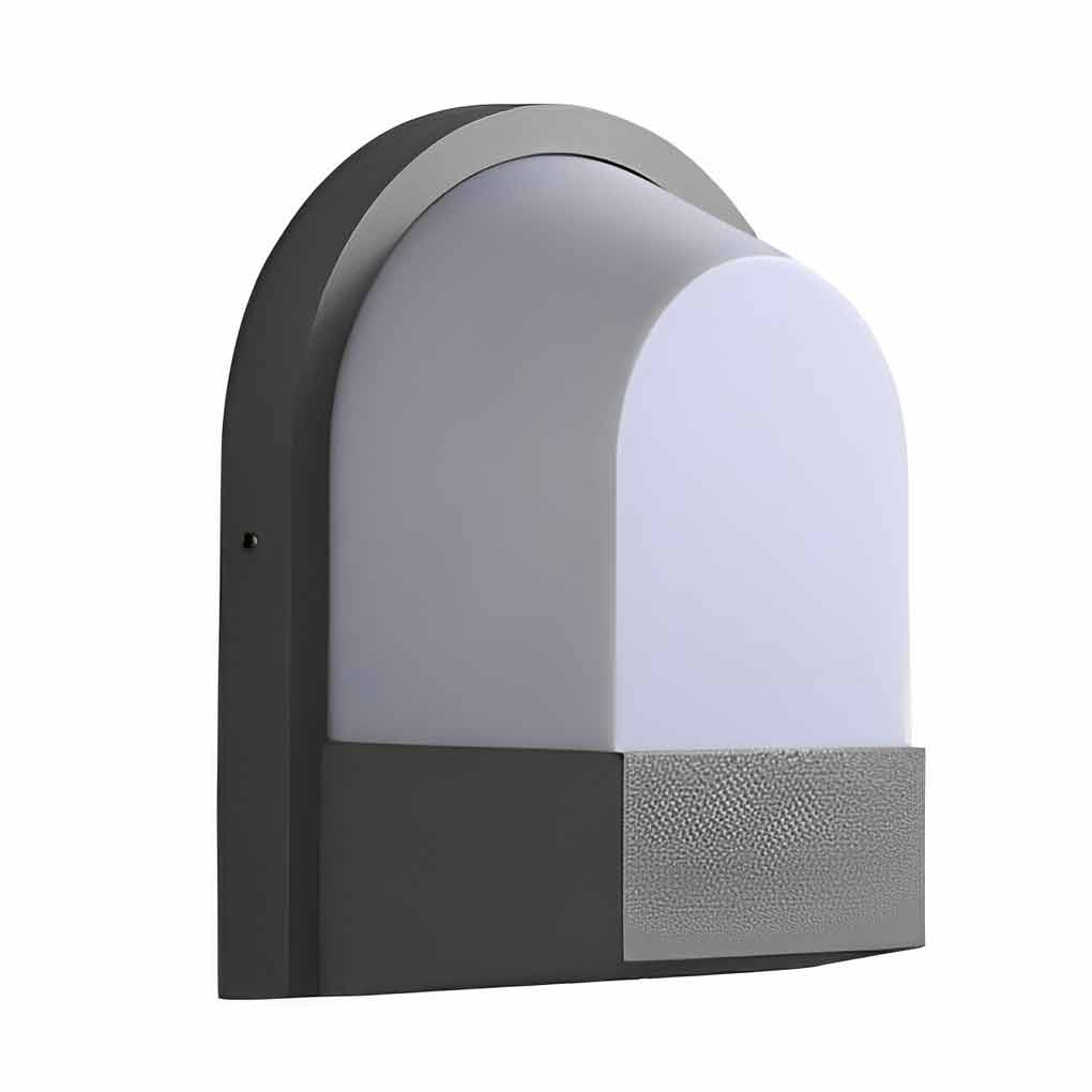 Applique murale d'extérieur moderne et étanche, minimaliste, LED, gris foncé, lumières extérieures