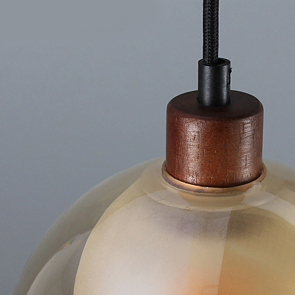 Semicircular Iron Mesh Glass Shade LED Creative Postmodern Table Lamp