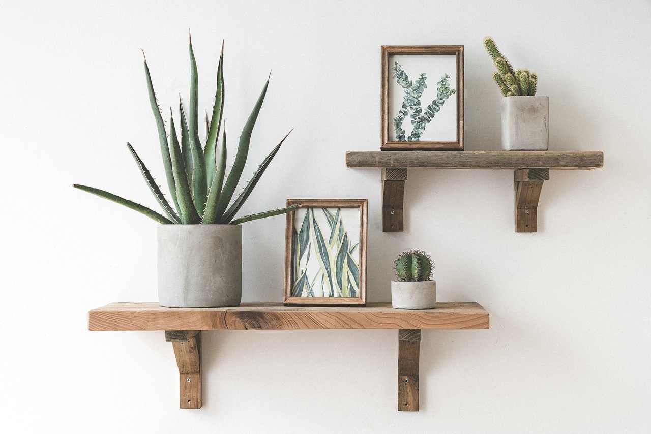 Étagère murale et présentoir en bois pour salon, chambre à coucher, bureau, cuisine