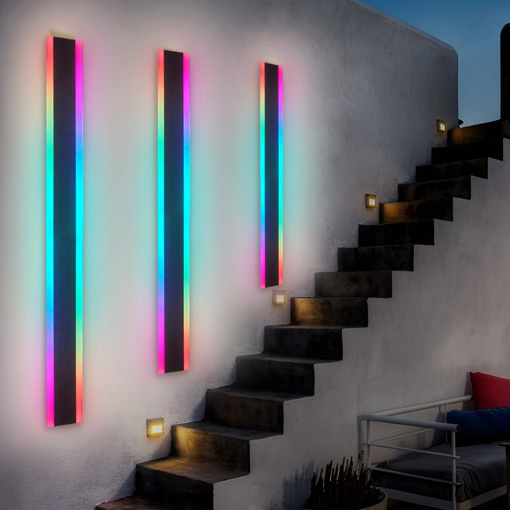 Appliques extérieures modernes multi de couleur imperméable de LED RVB de longue bande