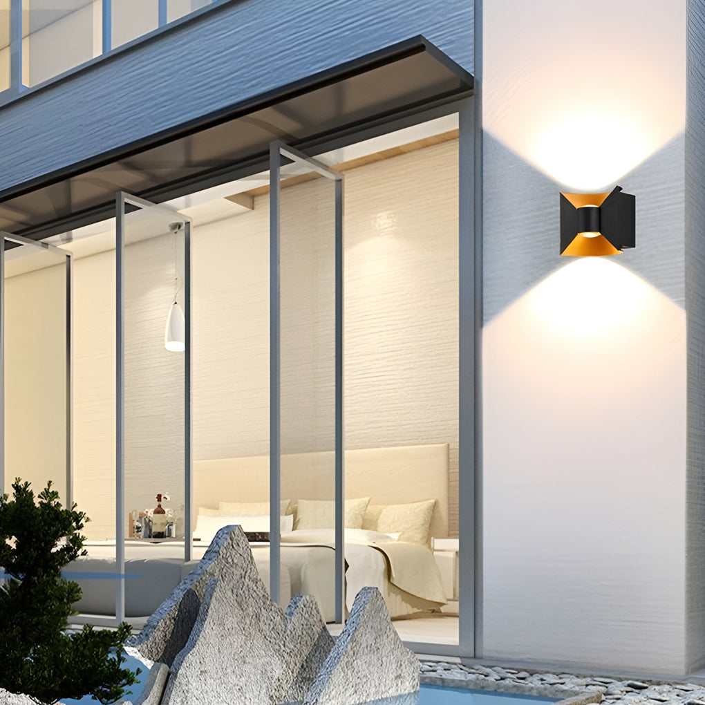 Quadratische Auf- und Ab-Leuchten, 6 W, LED, wasserdicht, moderne Außenleuchten