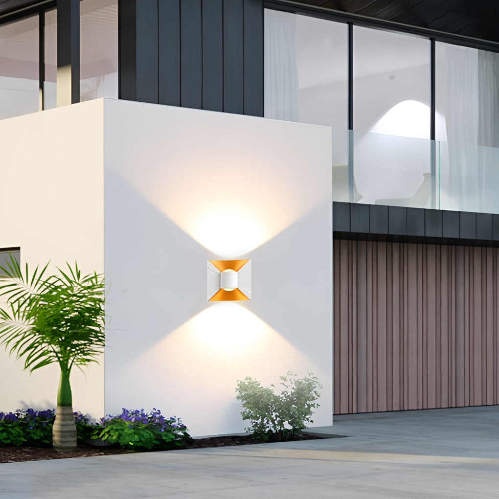 Quadratische Auf- und Ab-Leuchten, 6 W, LED, wasserdicht, moderne Außenleuchten