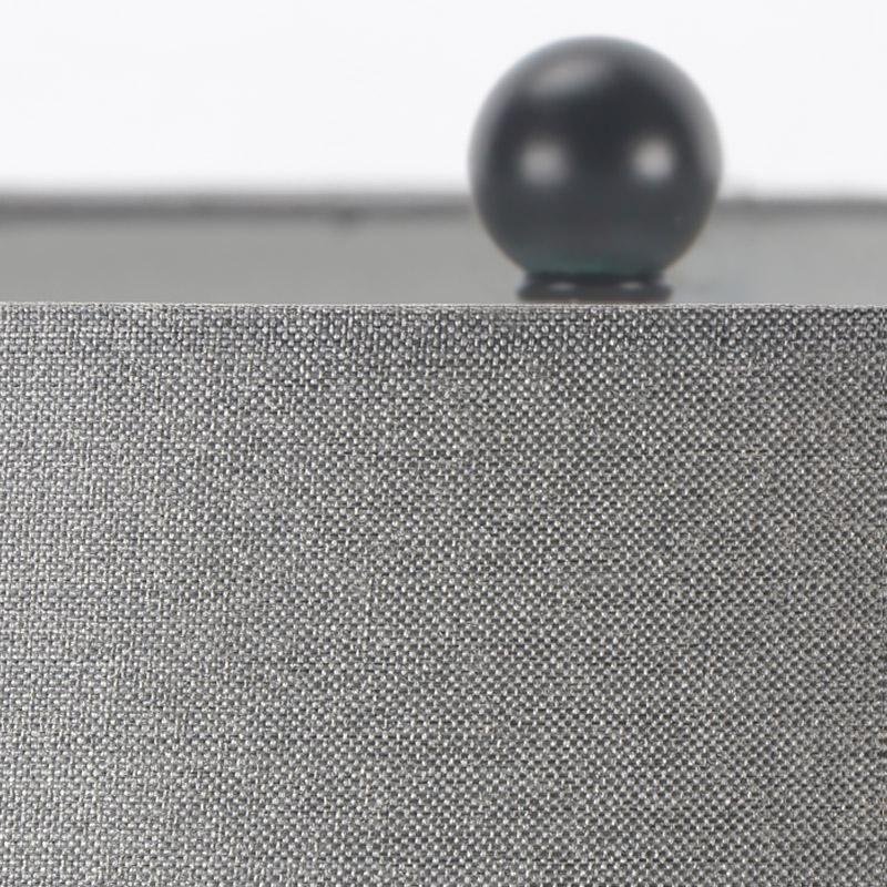 Lampe de table de chevet moderne à échelle grise du milieu du siècle 21'' 24''