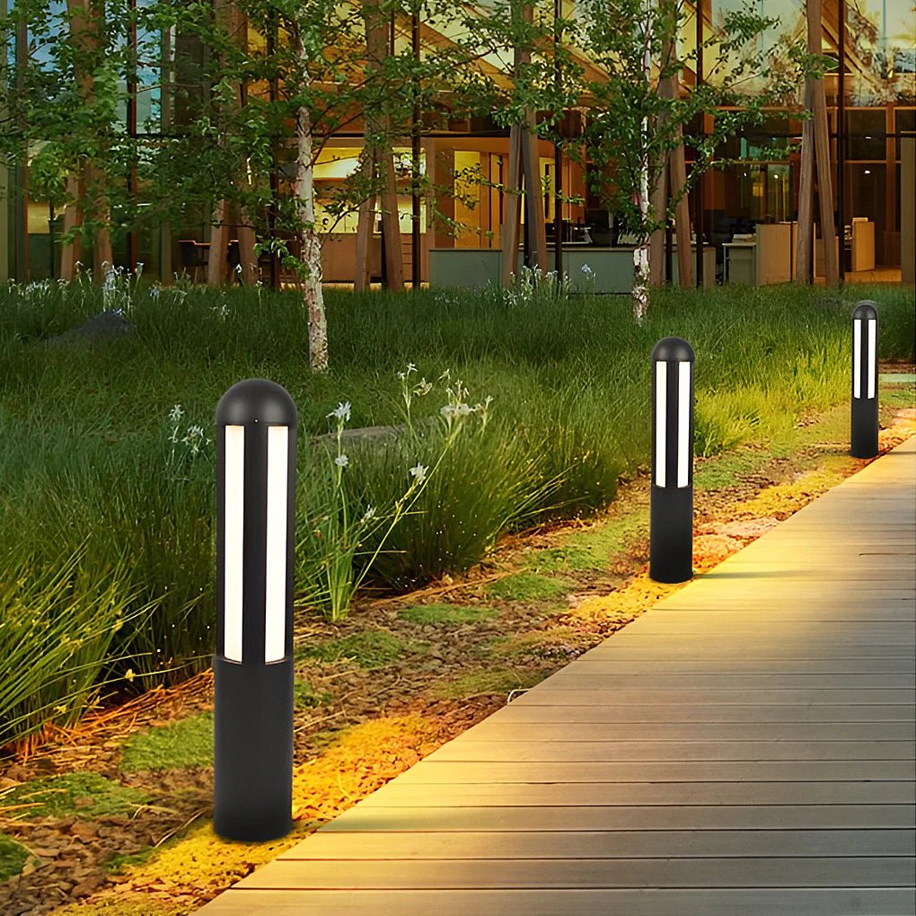 Moderne, minimalistische LED-Außenleuchten, Pfostenleuchten, Wegeleuchten, wasserdichte Gartenleuchten