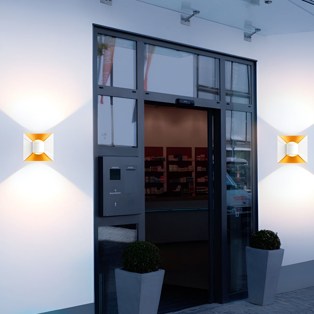 Quadratische Auf- und Ab-Leuchten, 6 W, LED, wasserdicht, moderne Außenleuchten