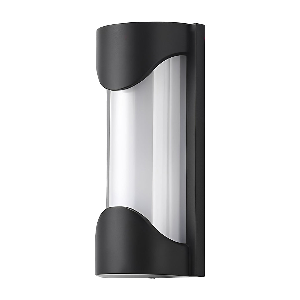 Lampe murale d'extérieur moderne et créative, LED étanche, noire, lumières extérieures