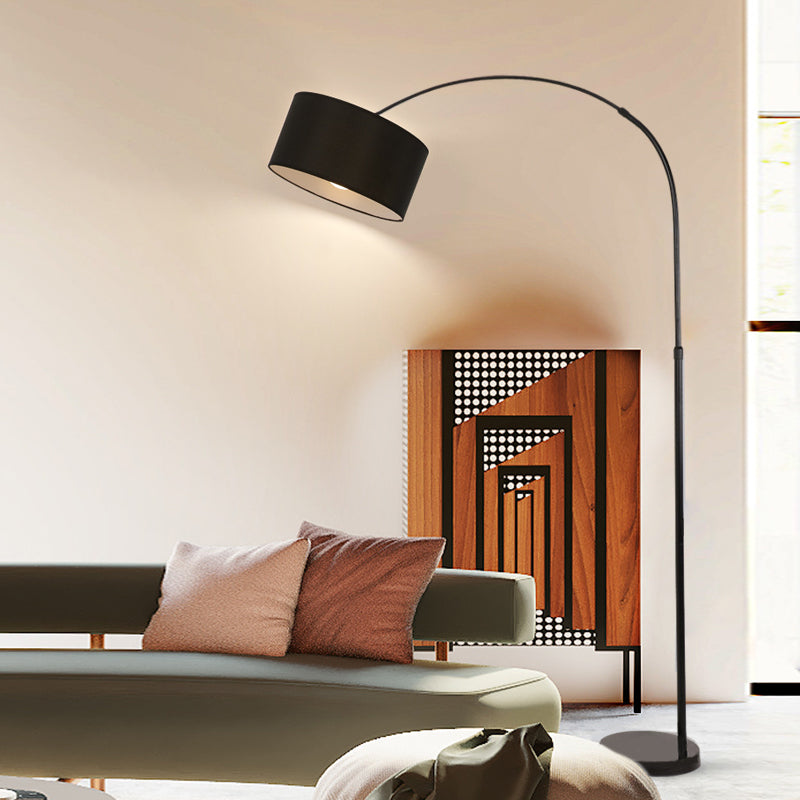 Lampadaire Arc moderne avec interrupteur à bouton-poussoir créatif et réglable Simple