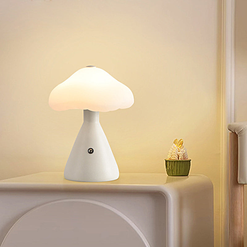Niedliche Pilz-Touch-Control-dimmbare LED-USB-moderne Nachttischlampen