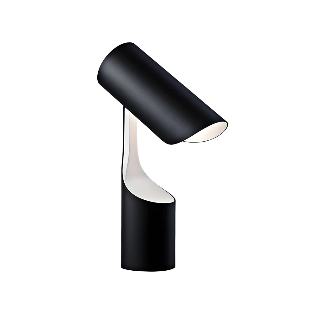 Cylindre en métal créatif prise américaine noir lampe de Table post-moderne veilleuses