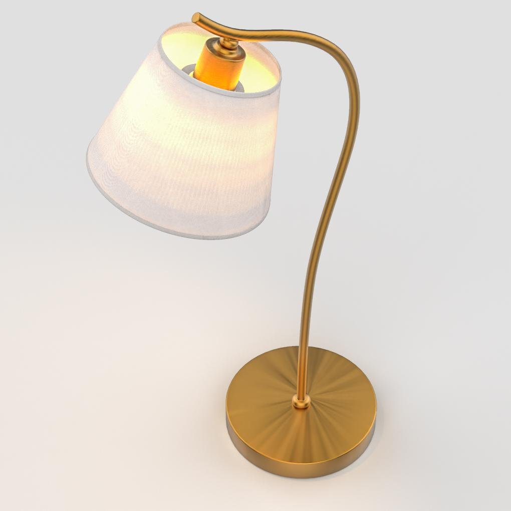 Mid-Century Modern Vintage Tischlampe aus Messing