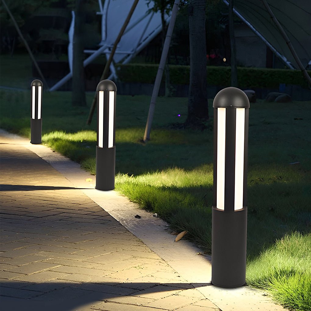 Moderne, minimalistische LED-Außenleuchten, Pfostenleuchten, Wegeleuchten, wasserdichte Gartenleuchten