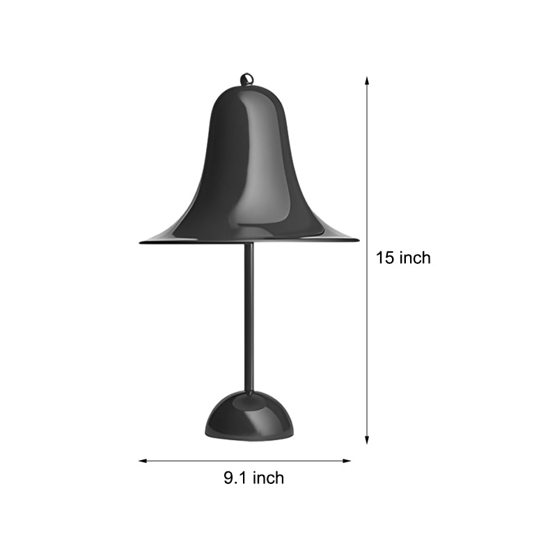 Creative Decor Hat Bell Three Step Dimming Nordic Table Lamp with US Plug