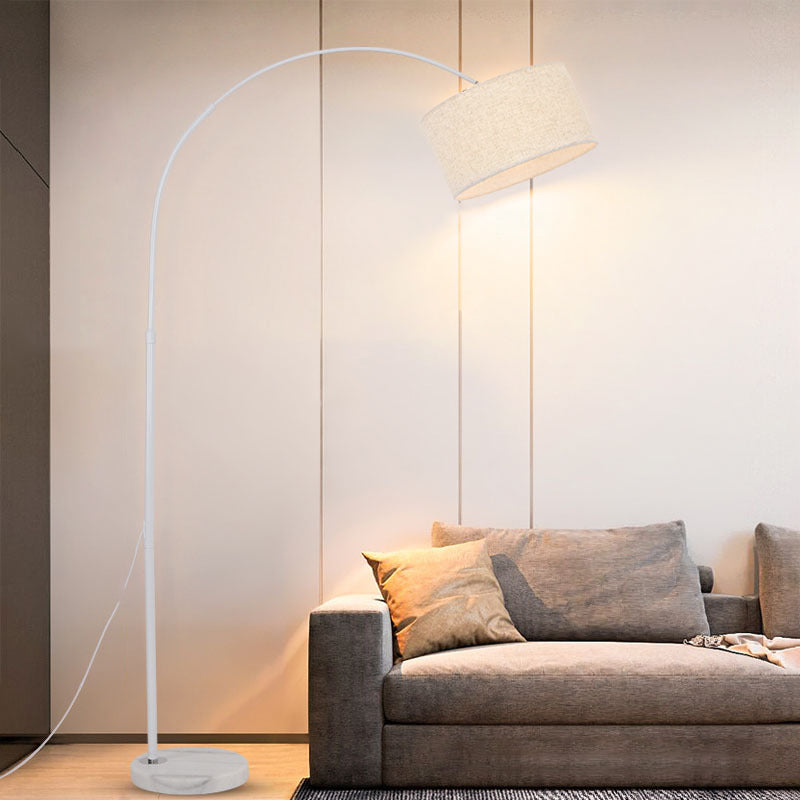 Lampadaire Arc moderne avec interrupteur à bouton-poussoir créatif et réglable Simple